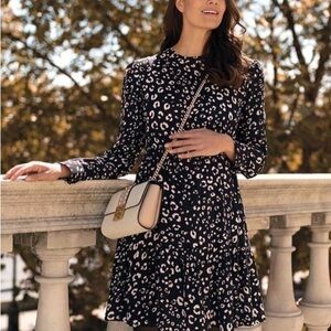 Seraphine Cheetah Print Maternity Dress